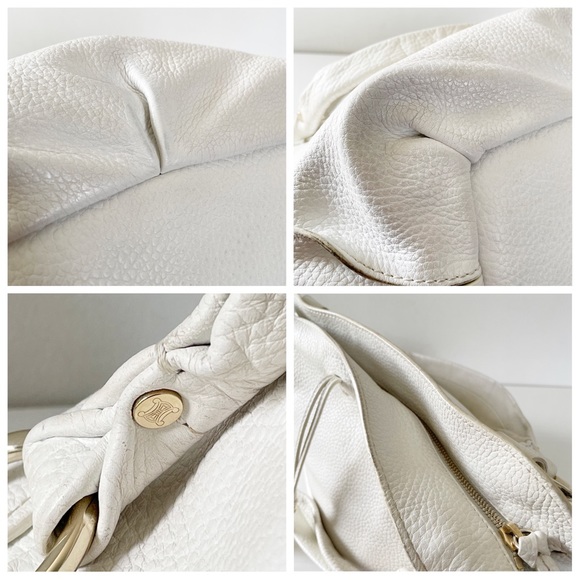 ❤️SOLD❤️Celine white bittersweet pebbled leather shoulder bag - Picture 6 of 11